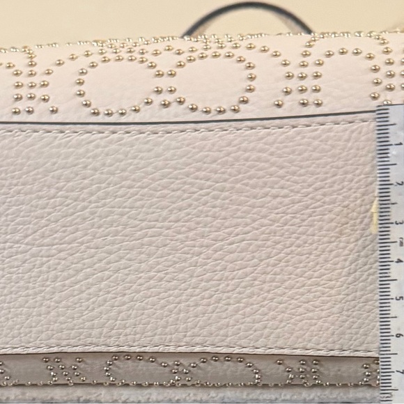 Coach Nina Small Tote Bag Pebble Leather Chalk White NWOT - Picture 8 of 11